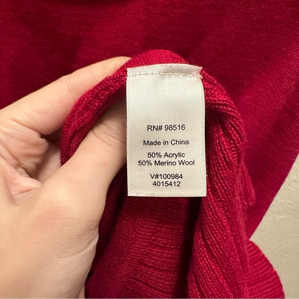 Coldwater Creek Maroon Tank Top Size 10/12 - Picture 8 of 8